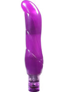 Jelly Caribbean Orion Vibrator Waterproof 7in - Purple