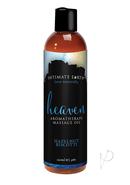 Intimate Earth Heaven Aromatherapy Massage Oil Hazelnut Biscotti 4oz