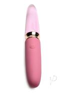 Prisms Vibra-glass 10x Rose Dual End Rechargeable Silicone/glass Vibrating Dildo - Pink